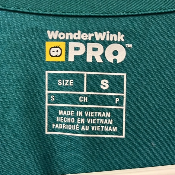 Wonderwink PRO Hunter Green women’s scrub top size small - Picture 3 of 10